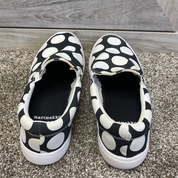 Marimekko UNIQLO Canvas Polka-dot Slip On Sneakers Shoes 7.5 - Picture 5 of 8